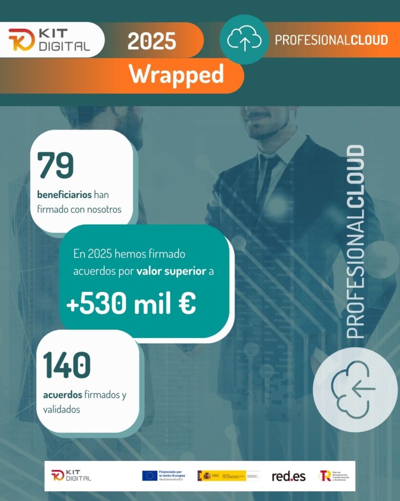 Casi 80 empresas se han beneficiado del programa Kit Digital a trav&eacute;s de ProfesionalCloud en 2025